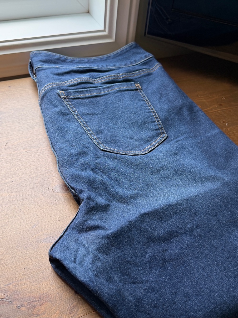 Classic Dark Blue Denim Jeans